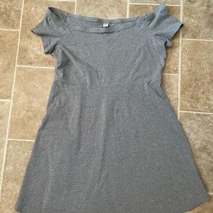 Old Navy A Line Gray off the Shoulder Dress XL
